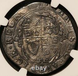 1633-34 Great Britain England 1/2 Half Crown Silver Coin S-2771 NGC XF Details