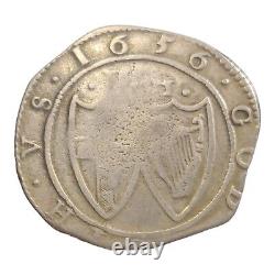 1656 Commonwealth Of England Half Crown Post Civil War Oliver Cromwell ruled 3B