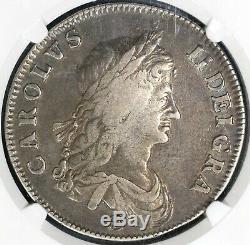 1662 NGC VF 20 Charles II Crown England Great Britain Silver Coin (19081701C)