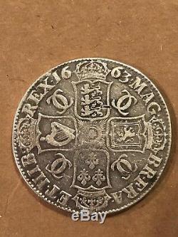 1663 Great Britain Crown, XV, KM-417.5