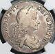 1668/7 Ngc F 12 Charles Ii Crown Rare Overdate Great Britain Coin (23031101c)
