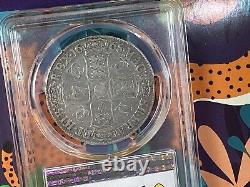 1668 GREAT BRITAIN Crown Silver Coin Charles II 2nd bust PCGS VF25 GOLD SEAL