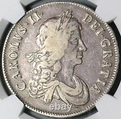 1670 NGC VF 30 Charles II Crown Rare England Great Britain Coin (23041101C)