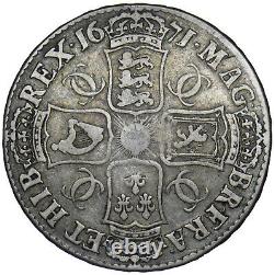 1671 Crown Charles II British Silver Coin