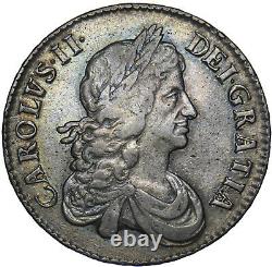 1671 Crown Charles II British Silver Coin Nice