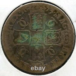 1673 Great Britain Coin One Crown BX229