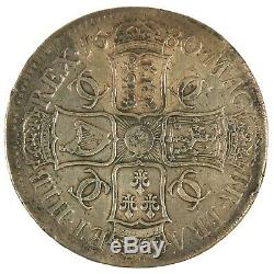 1680 Charles II Crown Fourth Bust T. SECUNDO Great Britain Silver Coin
