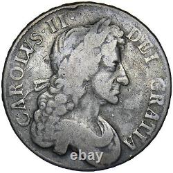 1682 Crown Charles II British Silver Coin