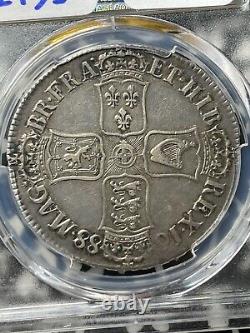 1688/7 Great Britain James II Crown PCGS XF40 Lot#G2135 Large Silver! Scarce