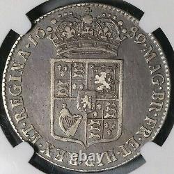 1689 NGC VF 25 William Mary 1/2 Crown Great Britain Silver Coin (21092703C)