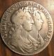 1689 Uk Gb Great Britain Silver Half Crown Coin