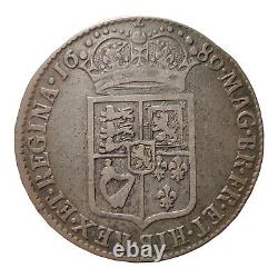 1689 William & Mary Great Britain England Half Crown Shield Type Reverse 11F