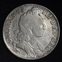 1695 Great Britain England British Crown Silver Coin William III E813
