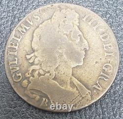 1696 B Great Britain 1/2 Crown 1st Bust Of William III