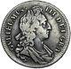 1696 Crown William Iii British Silver Coin Nice