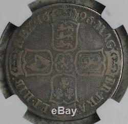 1696 Great Britain Half Crown Silver Coin NGC VG8