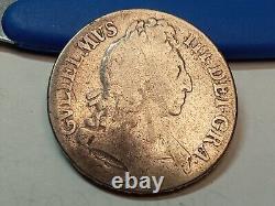 1696 Great Britain William III Silver Crown 3rd Bust OCTAVO (Lot# F28)