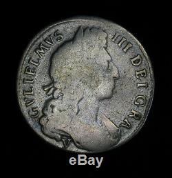 1697-Y Great Britain Half 1/2 Crown KM# 491.12 William III NONO Scarce York Mint