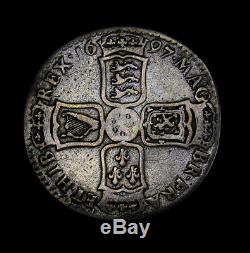 1697-Y Great Britain Half 1/2 Crown KM# 491.12 William III NONO Scarce York Mint