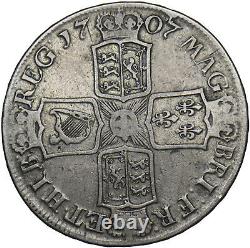 1707 E Crown (Edinburgh Mint) Anne British Silver Coin