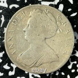 1707-E Great Britain 1 Crown Lot#JM3414 Large Silver Coin! Queen Anne