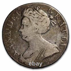 1708-E Great Britain Silver Crown Queen Anne VG