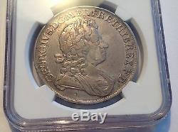 1716 Great Britain Crown Plumes & Roses NGC VF Details Surface Hairlines