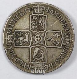 1746 Great Britain George II LIMA Silver Half Crown Silver Coin