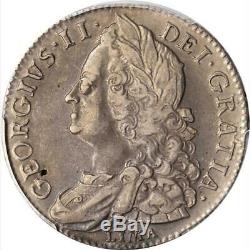 1746 Great Britain Lima 1/2 Crown, PCGS EF Obverse Damage, KM # 584.3, Half