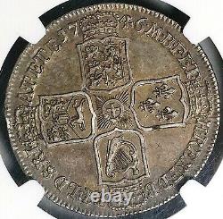 1746 NGC AU 55 George II 1/2 Crown Great Britain Spain Lima Coin (21110101C)