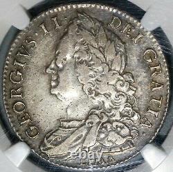 1746 NGC VF 35 George II 1/2 Crown Great Britain Spain Lima Coin (20102301C)
