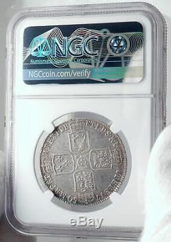 1750 GREAT BRITAIN UK King George II Silver Half Crown English Coin NGC i81747