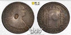 1797 Great Britain Dollar Counterstamp On 1795 Mexico 8 Reales PCGS XF 40