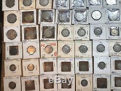 1800s-1900s HUGE GREAT BRITAIN SILVER COIN LOT 117 PIECES SHILLING CROWN REDUCED