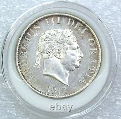 1817 Great Britain. 925 Silver 1/2 Crown UNC with luster in Airtight cap #383G