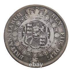 1817 Great Britain George III Large Head 1/2 Crown Old English Silver 3J