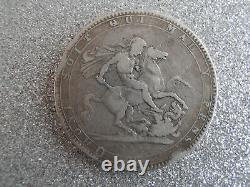 1818 George III 3rd Silver Crown Coin LIX Edge
