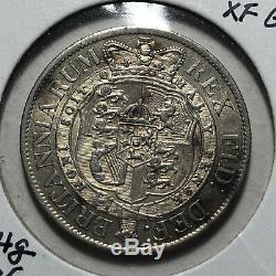 1818 Great Britain King George III 1/2 Crown Silver Coin, AU RARE Condition