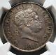 1818 Silver Great Britain 1/2 Crown King George Iii Coin Ngc About Unc 58