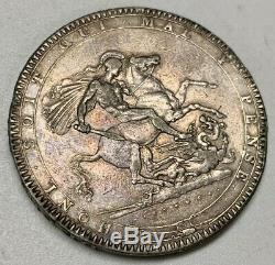 1819 LIX Great Britain Silver Crown EF Extra Fine George III World Coin