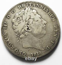 1819 LIX Great Britain Silver One Crown KM# 675