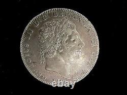 1819 LX GREAT BRITAIN CROWN SILVER COIN Looks XF