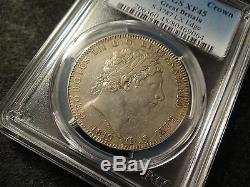 1819 PCGS XF-45 George Great Britain Silver Crown Empire England S-3787 LX EDGE