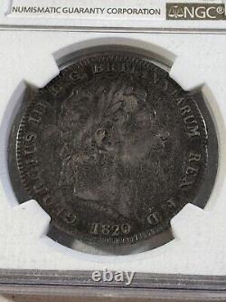 1820 LX Great Britain Crown Graded VF 25 by NGC Low Mintage Chipped Holder