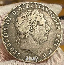 1820 LX Great Britain Silver George III Crown KM# 675