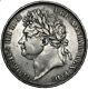1821 Crown George Iv British Silver Coin Nice