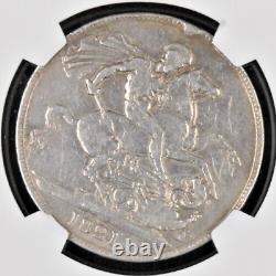 1821 GREAT BRITAIN Crown Silver Coin Secundo George IIII NGC VF-Details