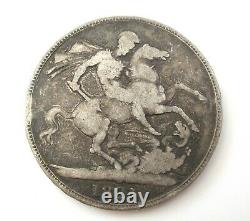 1821 George the IV silver crown coin Great Britain George IIII circulated