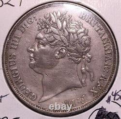 1821 Great Britain Choice Extra Fine XF Silver Crown S-3805