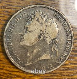 1821 Great Britain Crown Strictly Original Fine Beauty KM 680.1 CHN